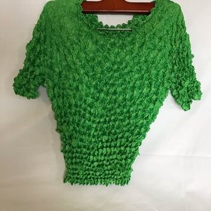 90’s Green Popcorn Croptop